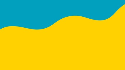 Yellow and blue illustration background.