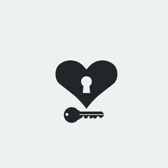 Love heart key