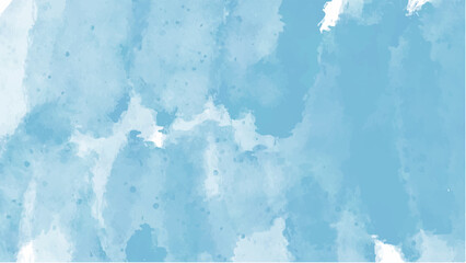 Blue watercolor background for your design, watercolor background concept, vector.