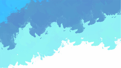 Blue watercolor background for your design, watercolor background concept, vector.