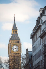Fototapeta na wymiar Big Ben (Elizabeth Tower), Houses of Parliament, Westminster, London, England