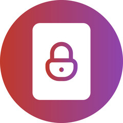 padlock gradient icon