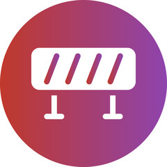 police line gradient icon