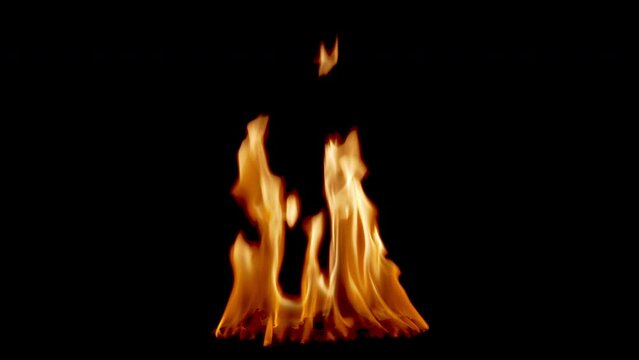 Fire flames loop alpha channel