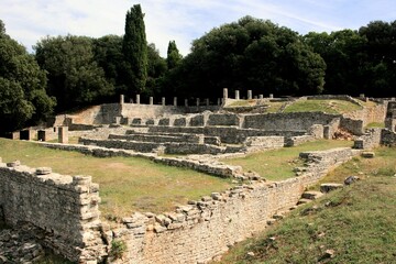 the Hill fort, Verige bay, national park Brioni, Croatia