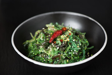 Delicious and healthy Japanese algae salad