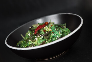 Wakame salad close-up