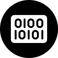 programming language glyph icon