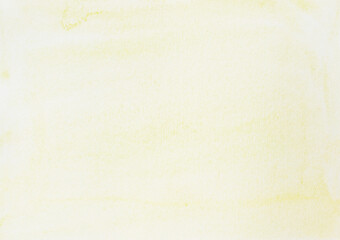 Watercolor stroke and spray on white paper , Abstract background by hand drawn with yellow color liquid drip	