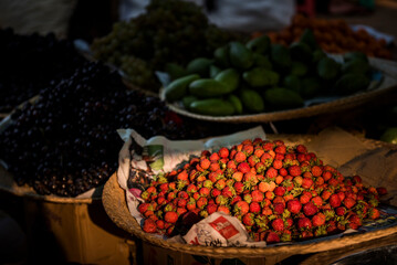 Fruit and vegetables for sale at Ywama Market, Inle Lake, Shan State, Myanmar (Burma)