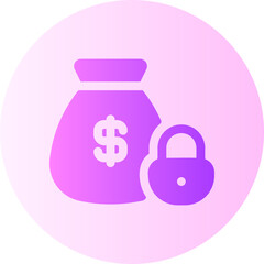 money sack gradient icon