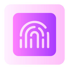 fingerprint gradient icon