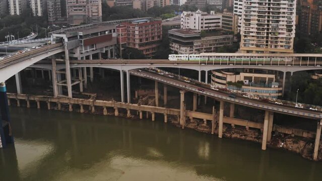Chongqing, China - Chinese infrastructure and monorail gone mad!