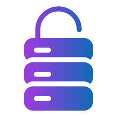 unlock gradient icon
