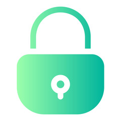 padlock gradient icon