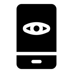 smartphone glyph icon