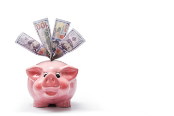 Piggy bank , money finance economy , Business concept  isolated 