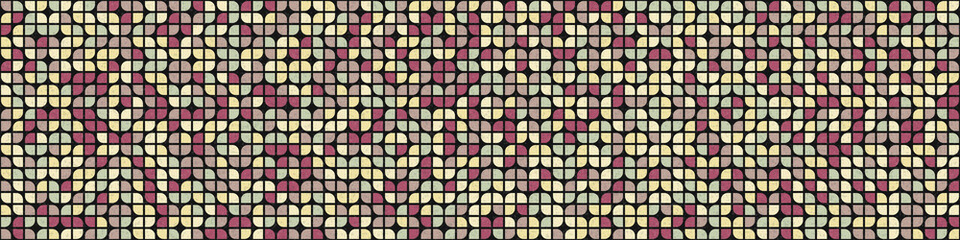 Fototapeta premium Abstract Geometric Pattern generative computational art illustration