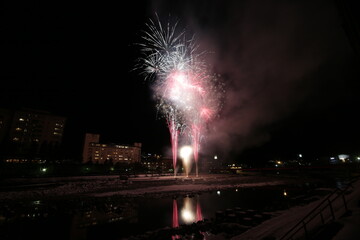 下呂温泉の花火