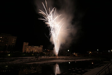 下呂温泉の花火