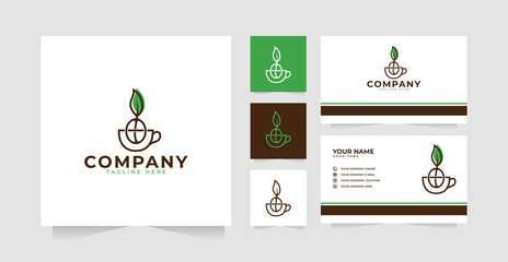 Nature coffee design inspiration and business card