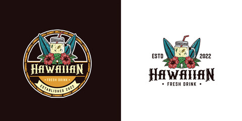Hawaiian Logo or Drink Hawaii Logo design