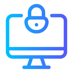 locked gradient icon