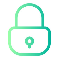 padlock gradient icon