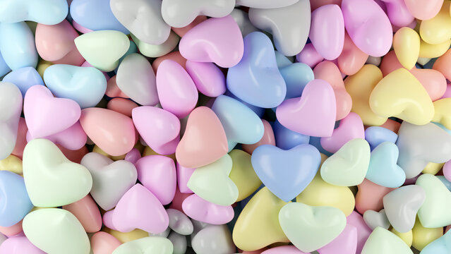 Colourfull Hearts background