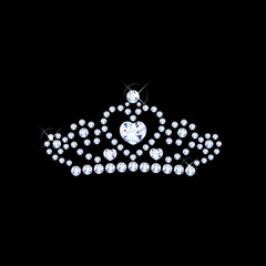 ダイヤモンドのお洒落なティアラ