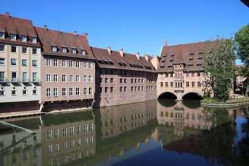 Fototapeta na wymiar Architecture of Nuremberg, Germany