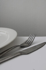plate and cutlery