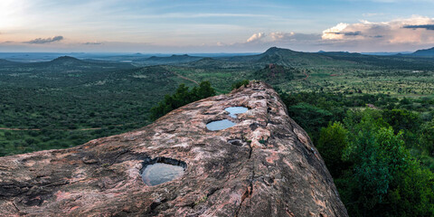 Laikipia landscape at sunset, Kenya
