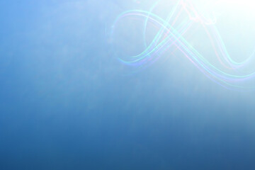 Blurred refraction light, bokeh or organic flare overlay effect