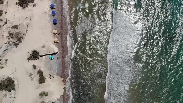 Aerial view of the beach on Kos island