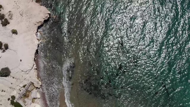 Aerial view of the coast on Kos island
