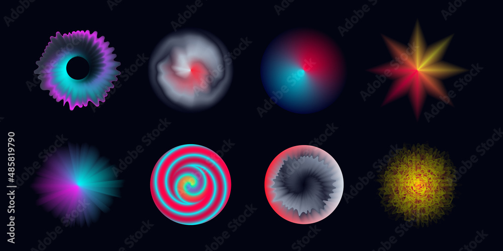 Poster abstract modern colorful background element design with blue and pink gradient wave. dynamic color f
