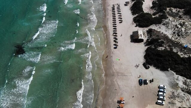 Aerial view of the beach on Kos island