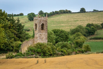 Fototapeta na wymiar Ruin of Saint Nicholas' Church, Killamery, County Kilkenny