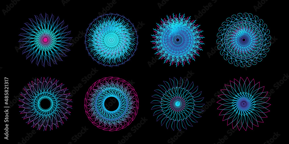 Poster abstract modern colorful background element design with blue and pink gradient wave. dynamic color f