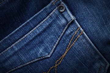 Naklejka premium Blue jeans background and texture
