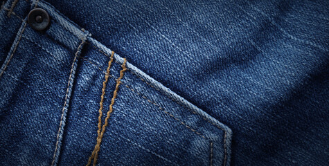 Blue jeans background and texture