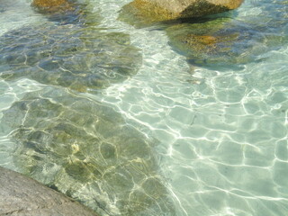 Hopping Island at Lengkuas Island, Bangka Belitung, Indonesia