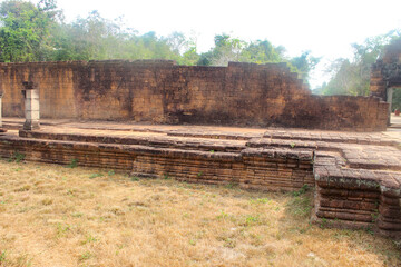 Sandstone castle Angkor Banteay Srei Temple near Siem Reap