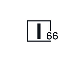 I66, 66I Initial letter logo
