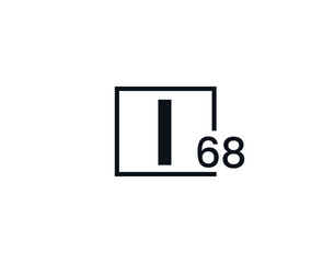 I68, 68I Initial letter logo