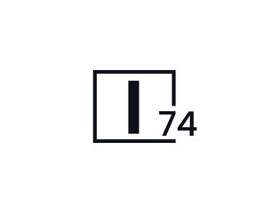 I74, 74I Initial letter logo
