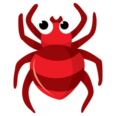 Cartoon Red Spider