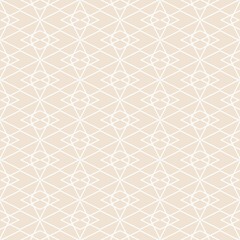 Seamless pastel and white vector pattern with decorative tile white print  background