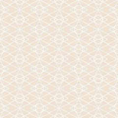 Seamless pastel and white vector pattern with decorative tile white print  background